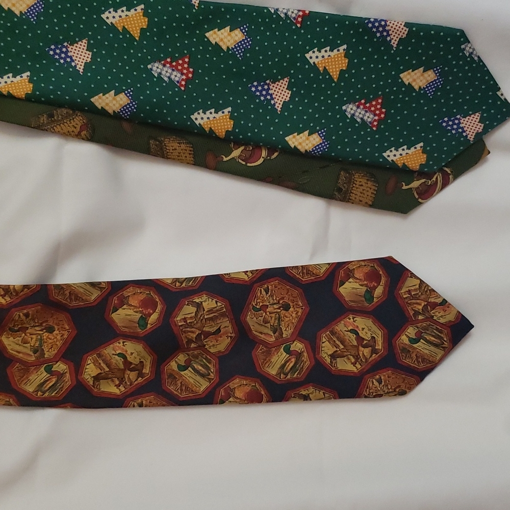 Old River Duck Print Tie 2 of 3